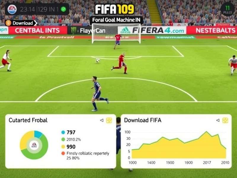 FIFA Goal Machine IN gameplay screenshot showing football action